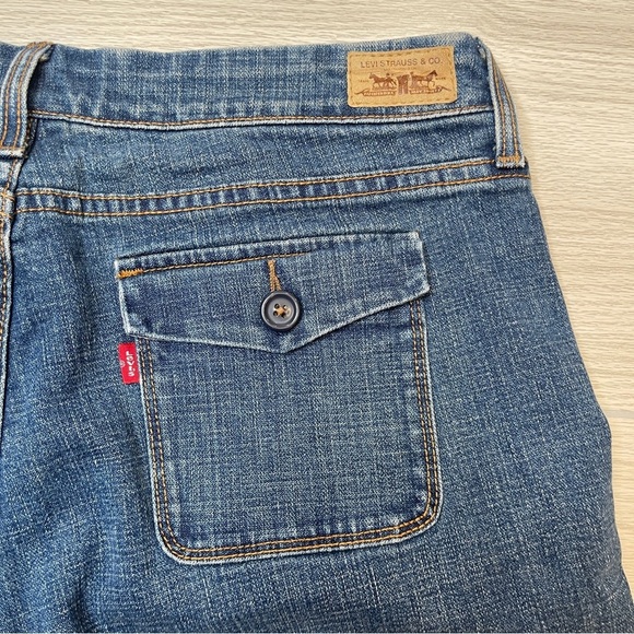 Levi’s 545 Low Bootcut Denim Blue Jeans Y2K Fashion Women’s Size 12 Medium - Picture 10 of 16